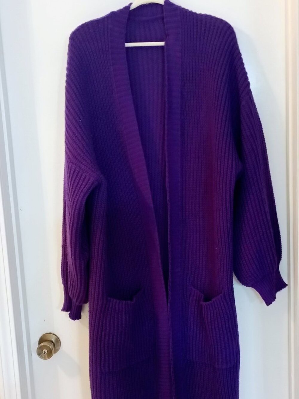 NWOT Never Worn Cozy Purple Oversized Cardigan 16W (2XL)